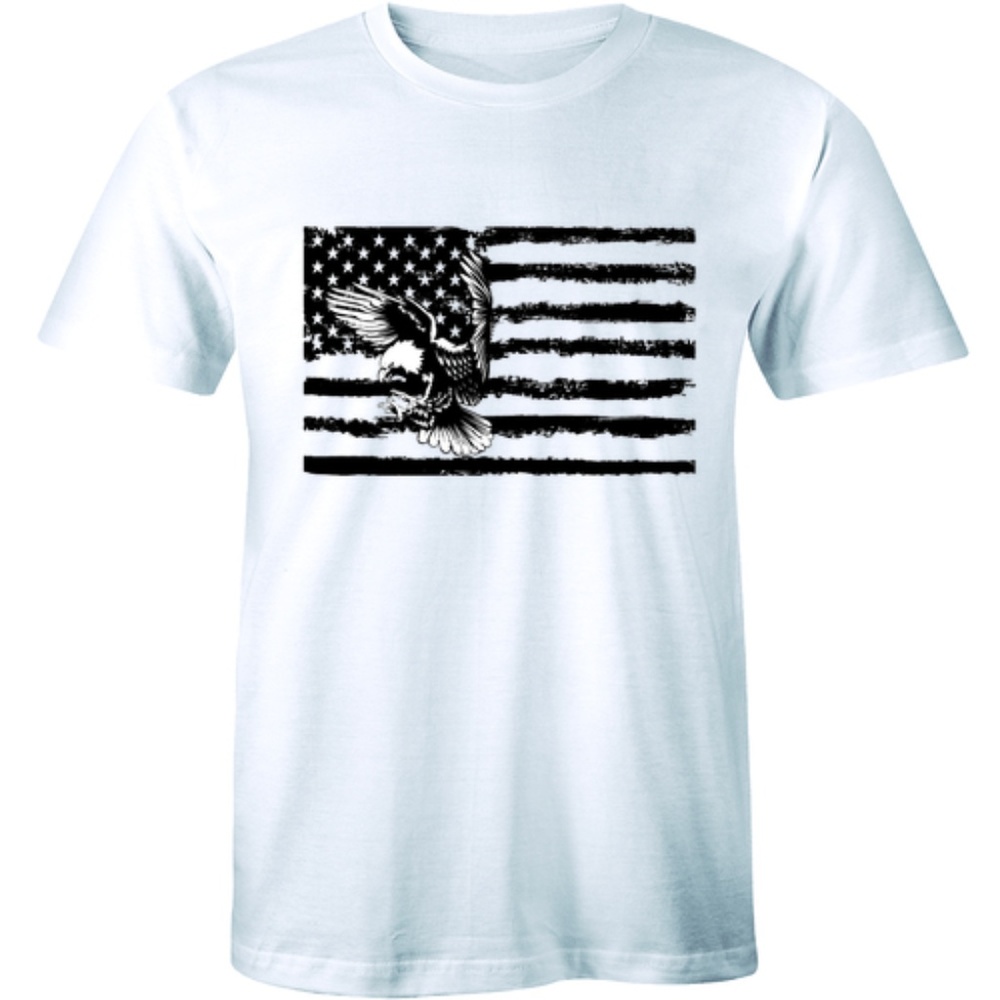 American Flag American Bald Eagle T-shirt Tee